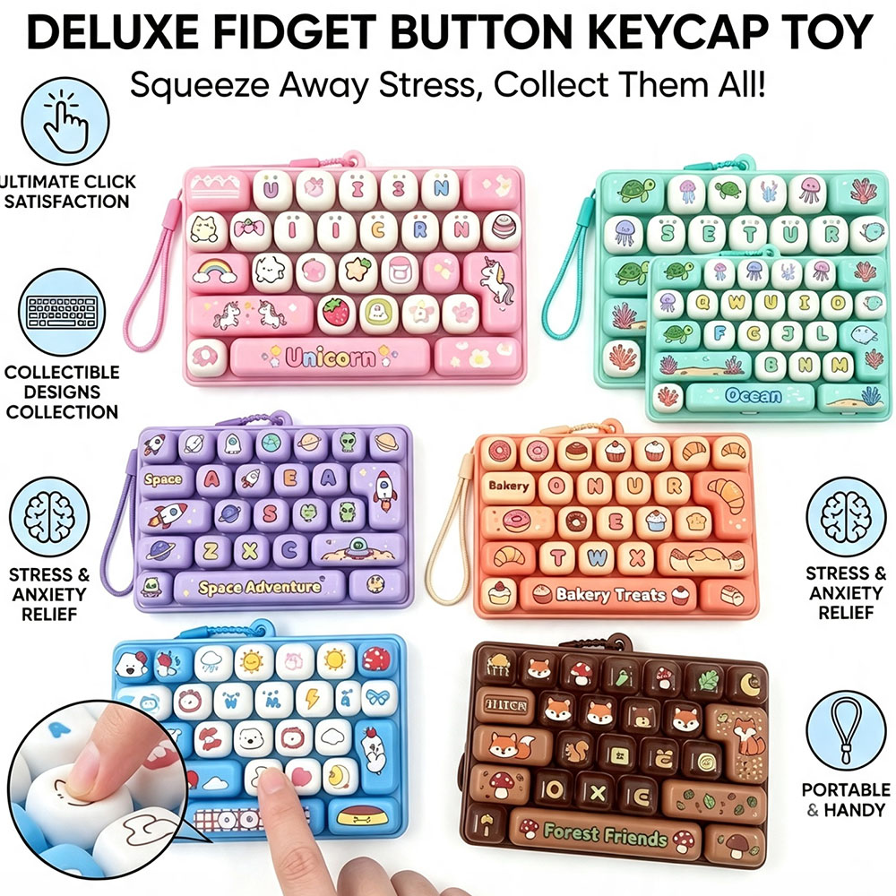 Office Tech And Gadgets - Механический брелок-клавиатура с 26 клавишами, тактильный