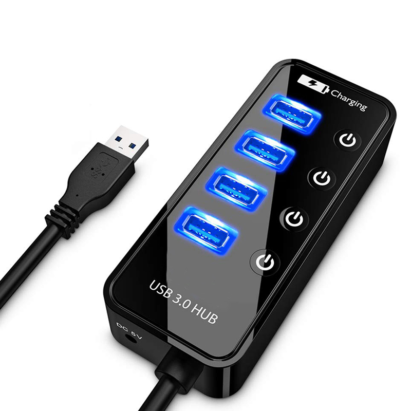 Cable Lock Laptop - USB-концентратор 3.0 4, 7-портовое зарядное устройство