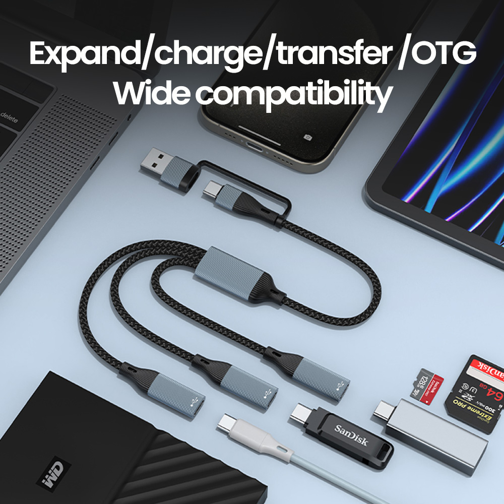 3 в 1 Концентратор типа C USB- – обзор и цена Cable Lock Laptop