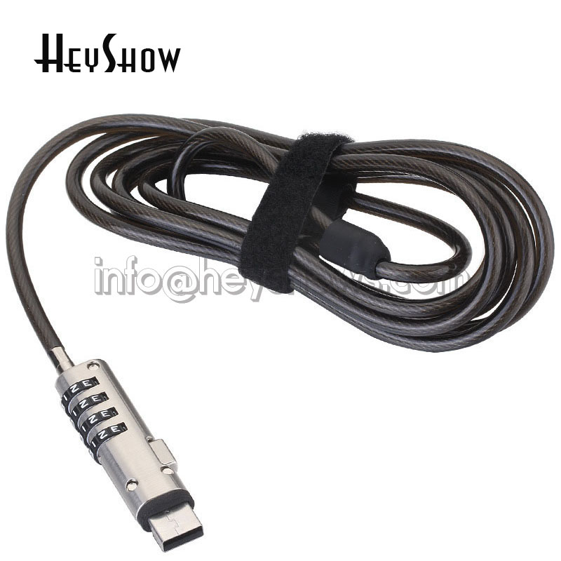 4-значный кодовый замок для US – обзор и цена Cable Lock Laptop